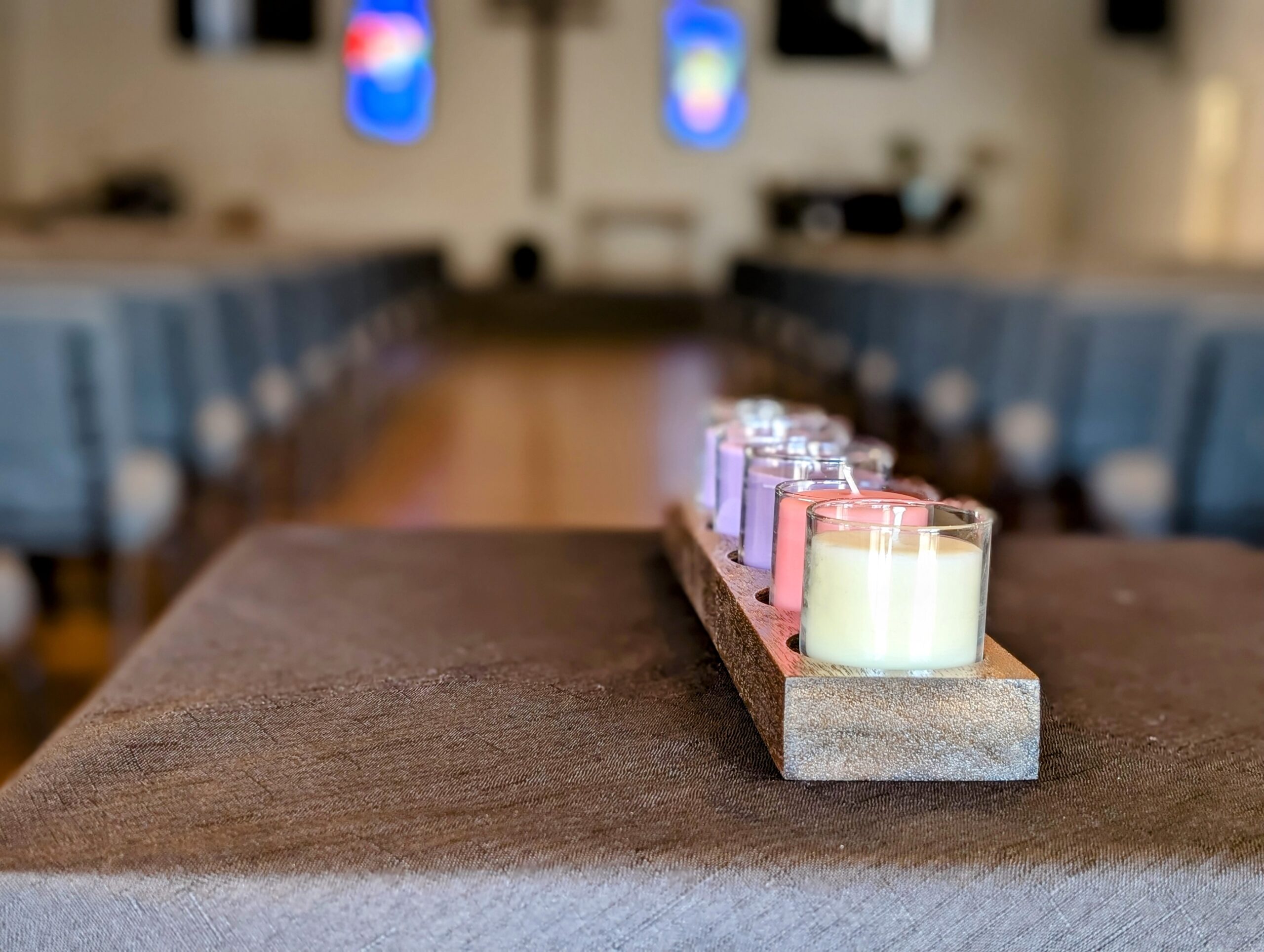 Advent Log - Walnut Stain